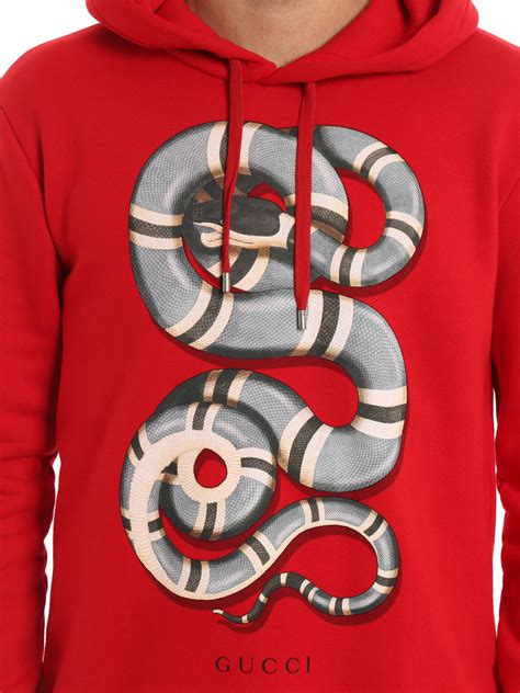 gucci snake sleeve sweater|Gucci snake hoodie.